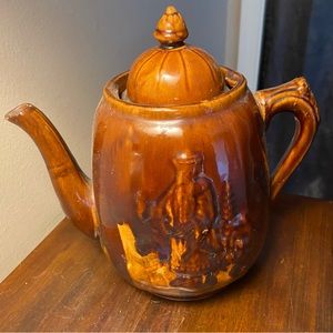 19th Century glazed china man pottery